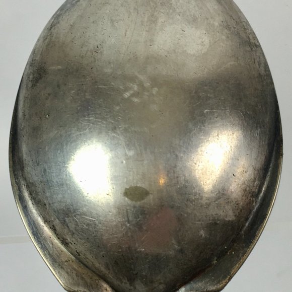 Vintage 1847 Rogers Bros Sterling Silver X3 Triple Plate Sugar Shell FANCY Spoon - Picture 5 of 8